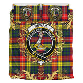 Dewar Tartan Crest Bedding Set - Golden Thistle Style